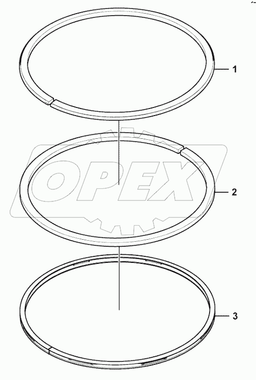  Piston ring set