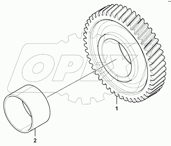  Idler gear assembly