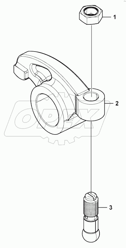  Exhaust rocker arm set