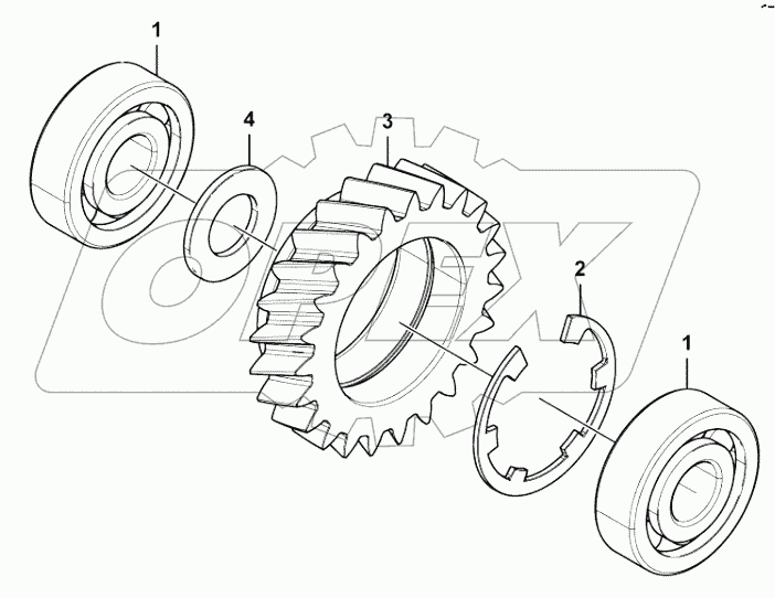  Oil pump idle gear set