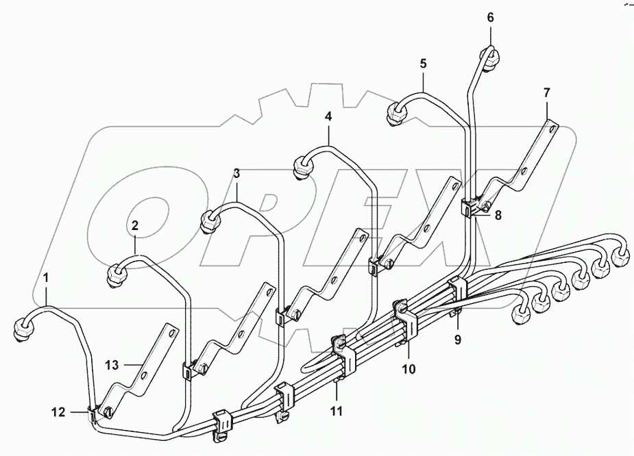  High-pressure fuel pipe assembly