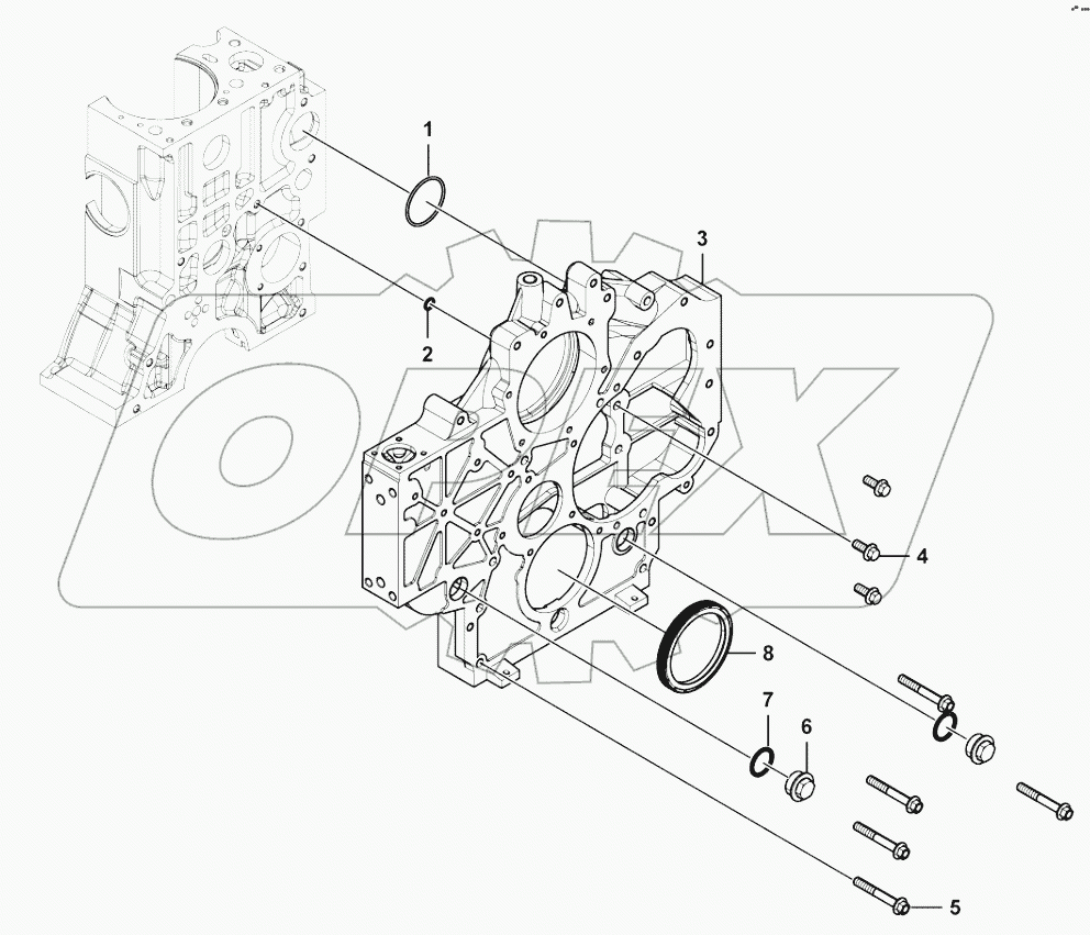  Timing gear housing group