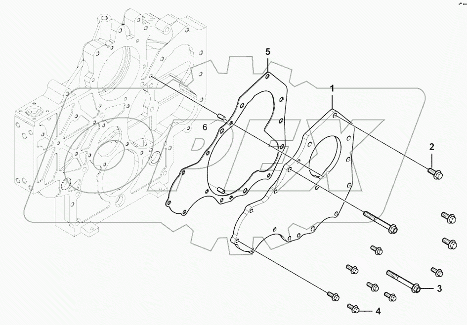  Camshaft gear cover group