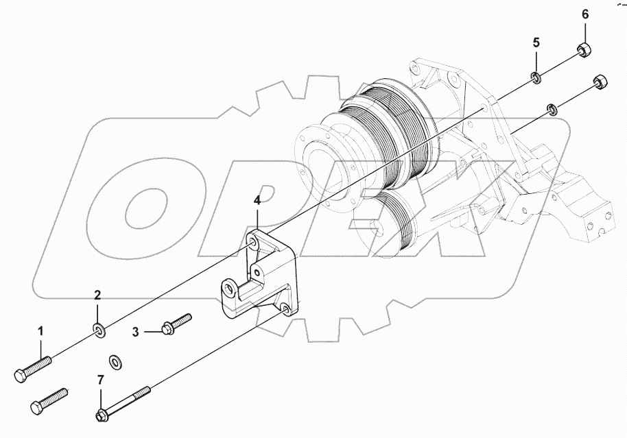  Alternator bracket group