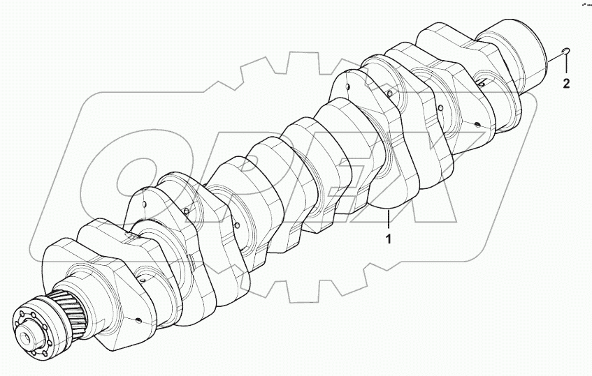  Crankshaft subassembly