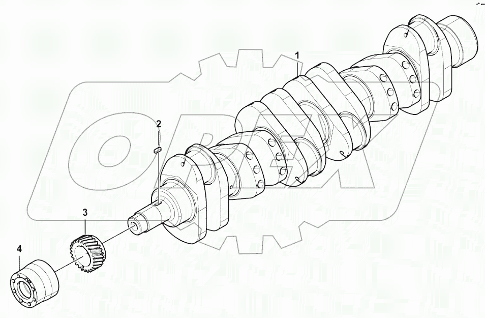  Crankshaft subassembly