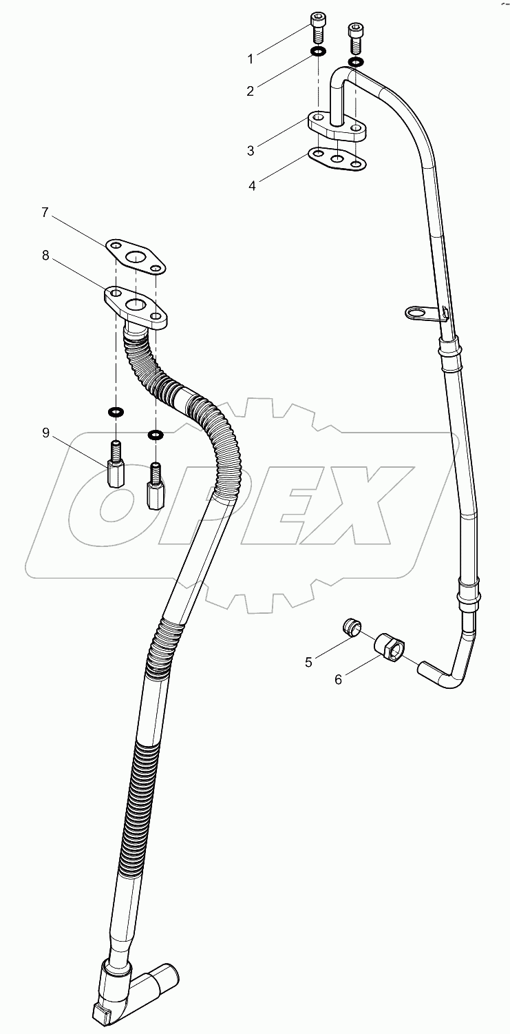  Turbocharger Oil pipe Group
