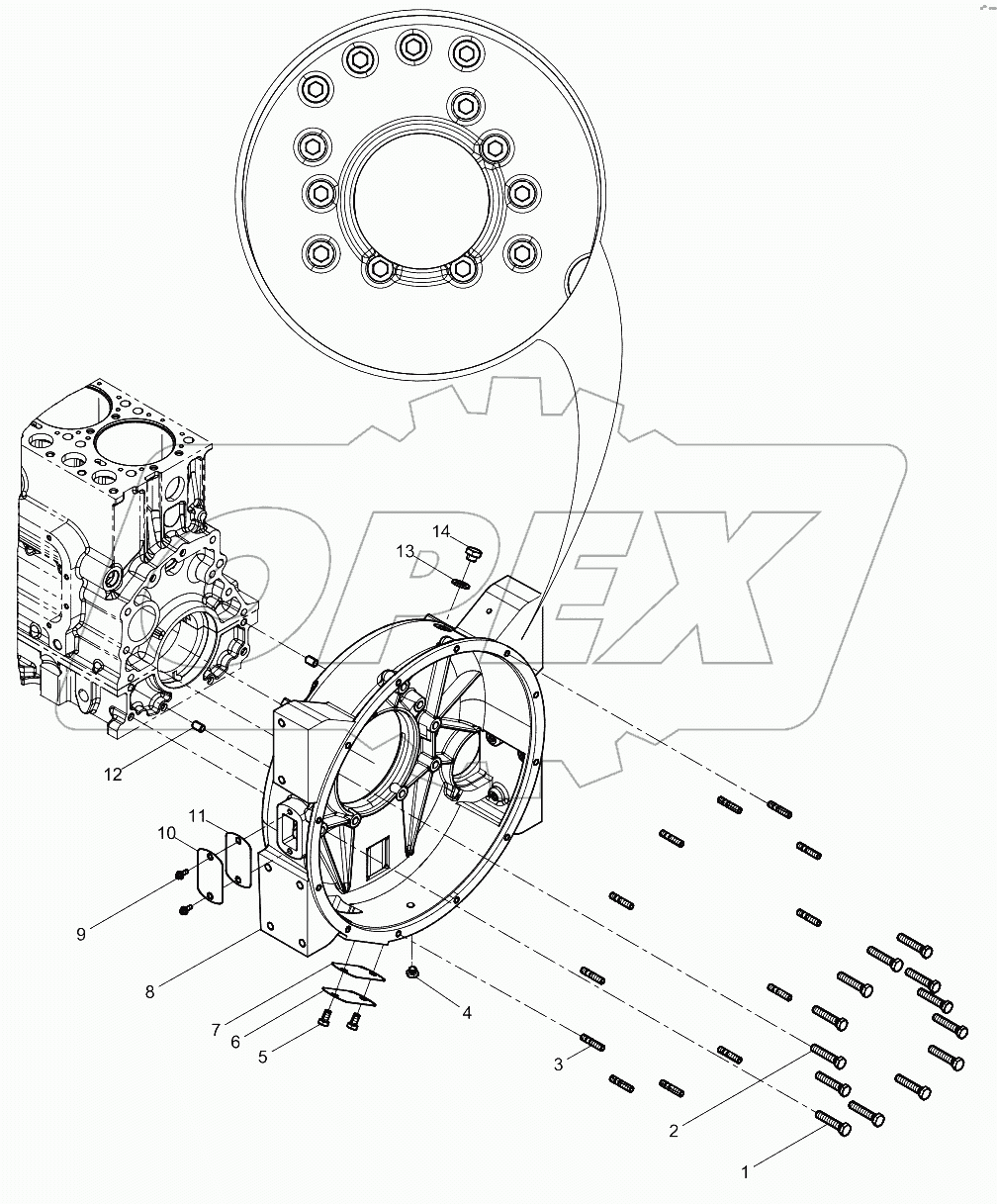  Flywheel Housing Group