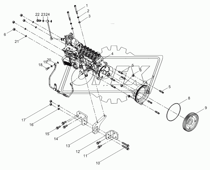 High pressure pump assembly