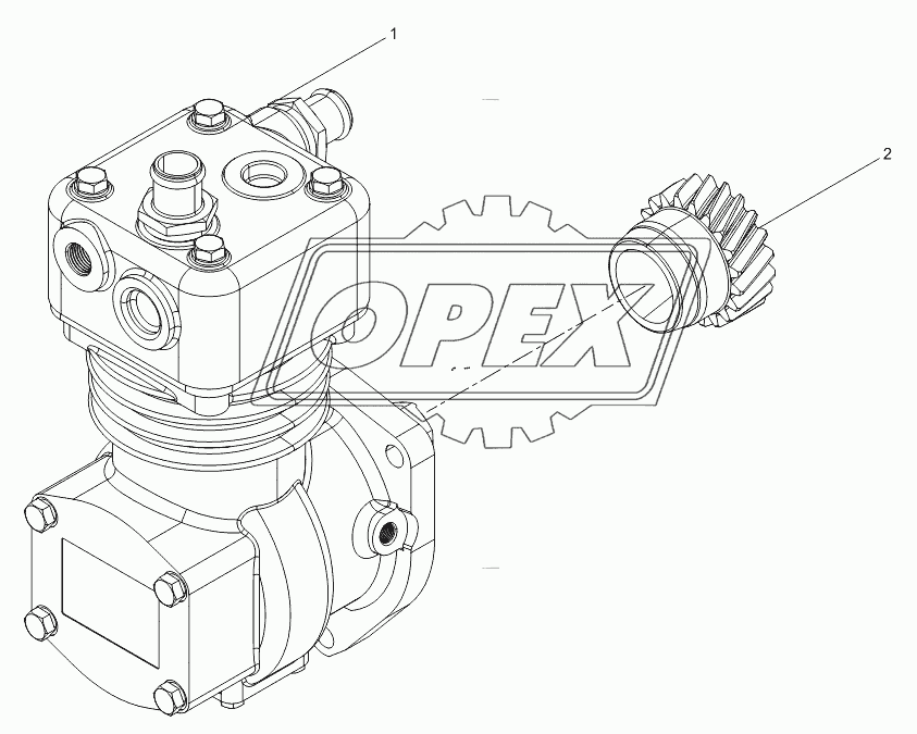 Air compressor assembly 1