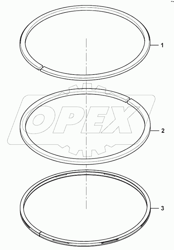  Piston ring set
