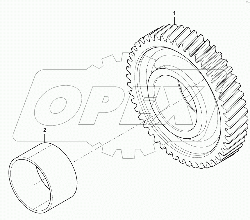  Idler gear assembly
