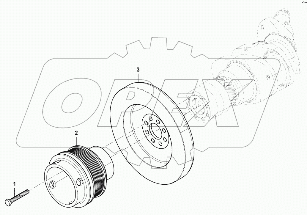  Crankshaft pulley group
