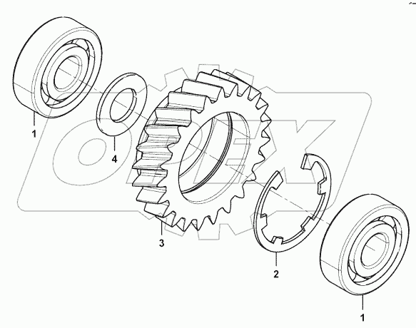  Oil pump idle gear set