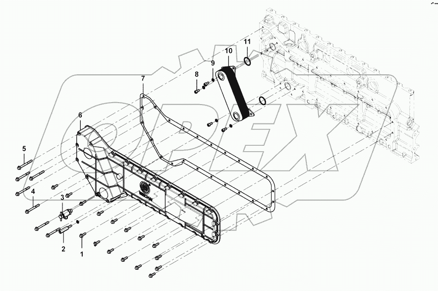  Oil cooler cap group