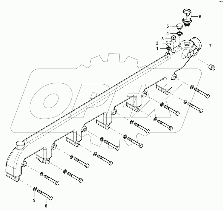  Water outlet pipe group