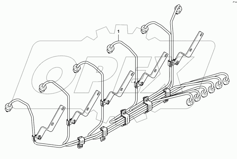  High pressure fuel pipe group