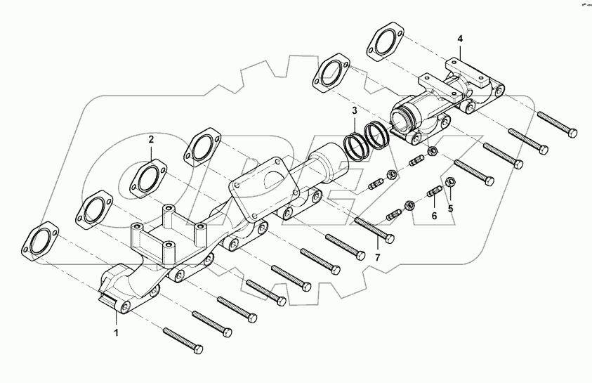  Exhaust manifold group