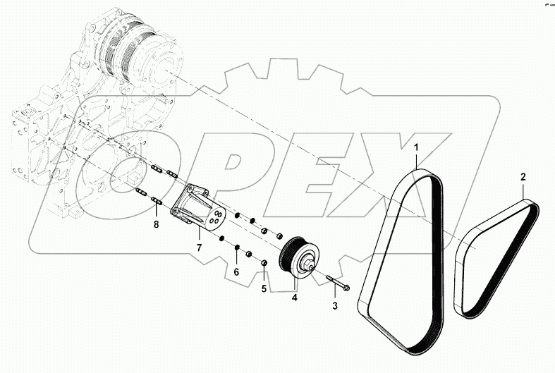  Tensioner and belt group
