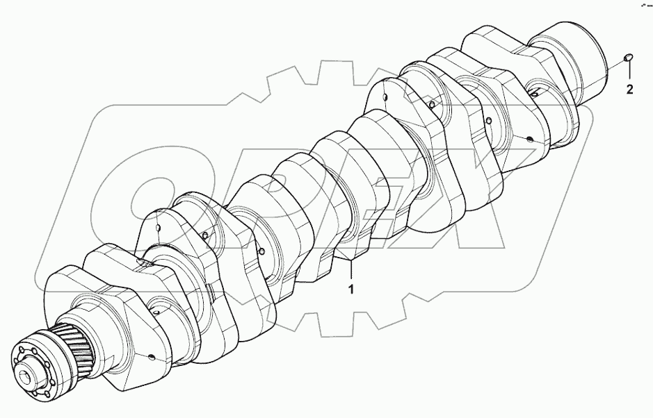  Crankshaft subassembly