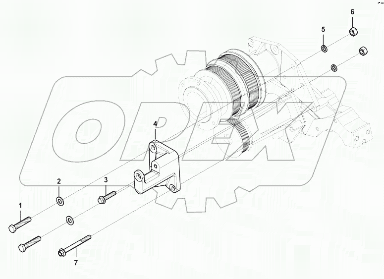  Alternator bracket group