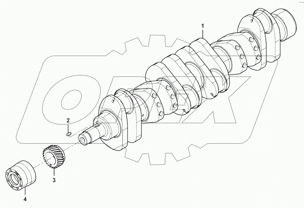  Crankshaft subassembly