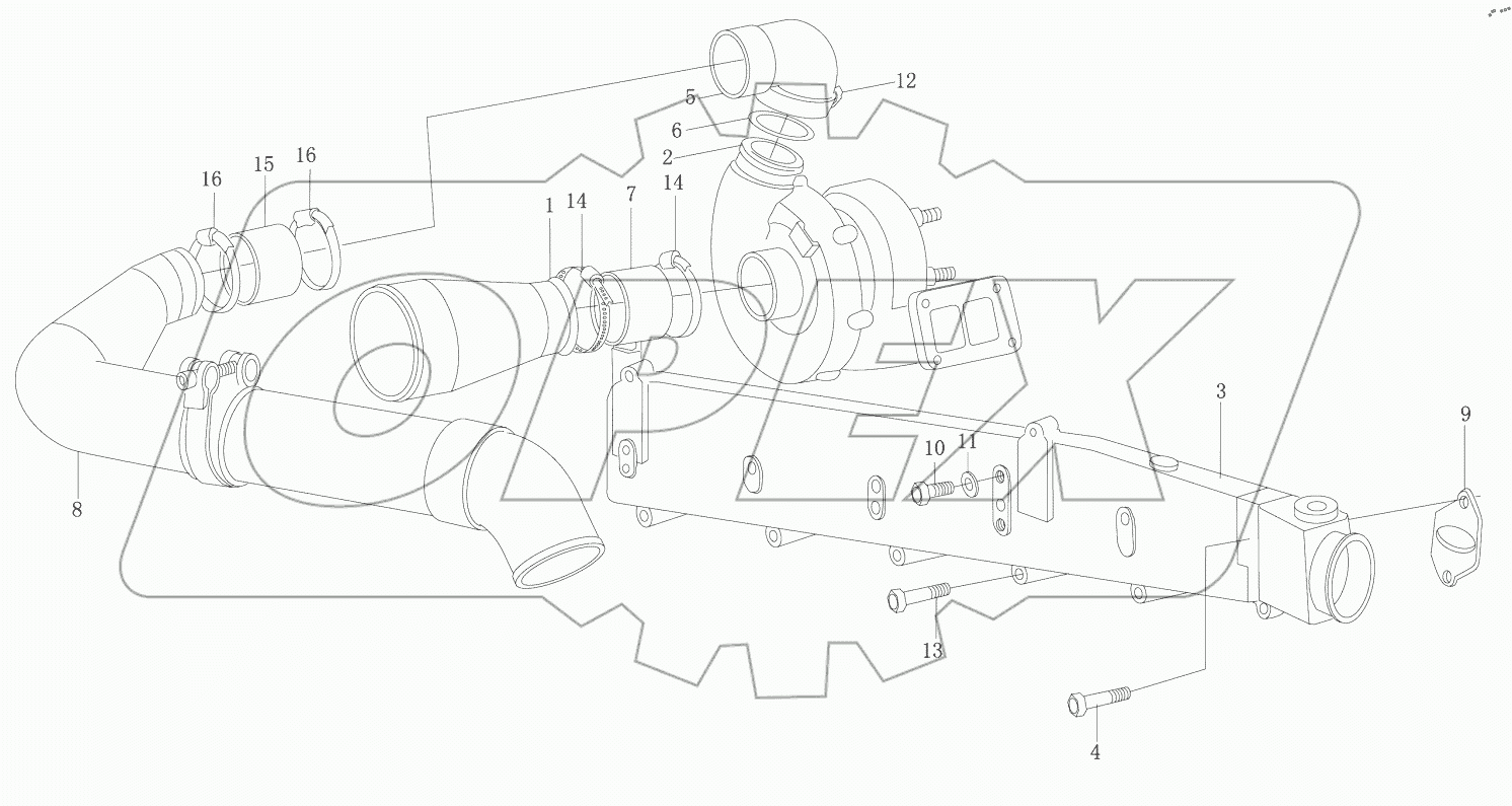  AlR INTAKE EXHAUST MANlFOLD