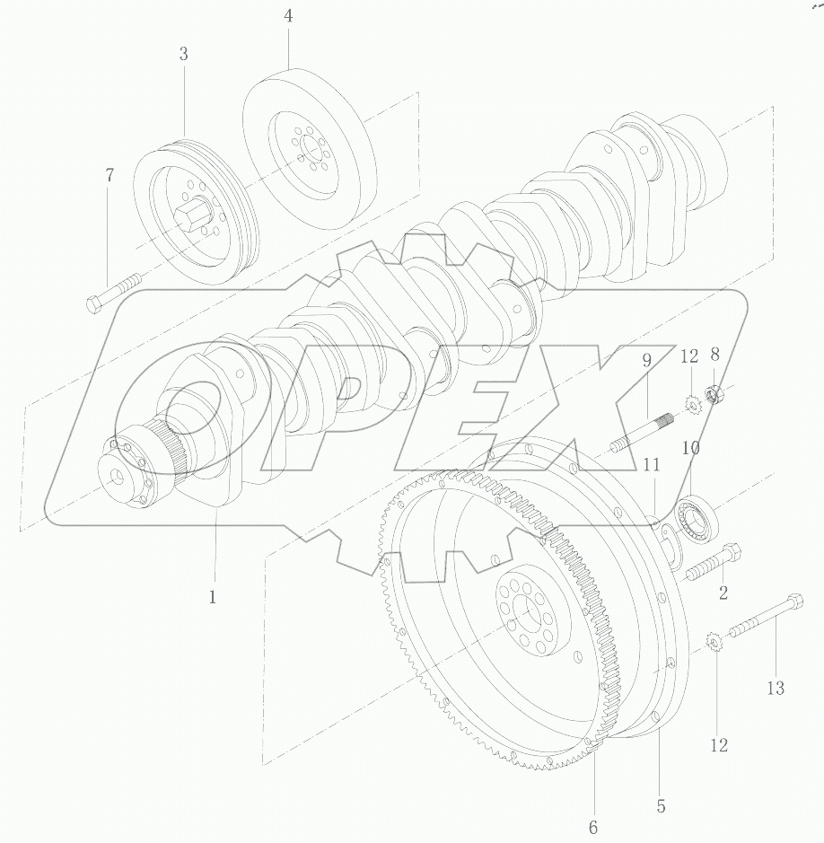 CRANKSHAFT AND FLYWHEEL