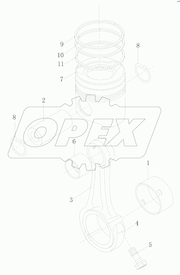  CONNECTING ROD AND PISTON