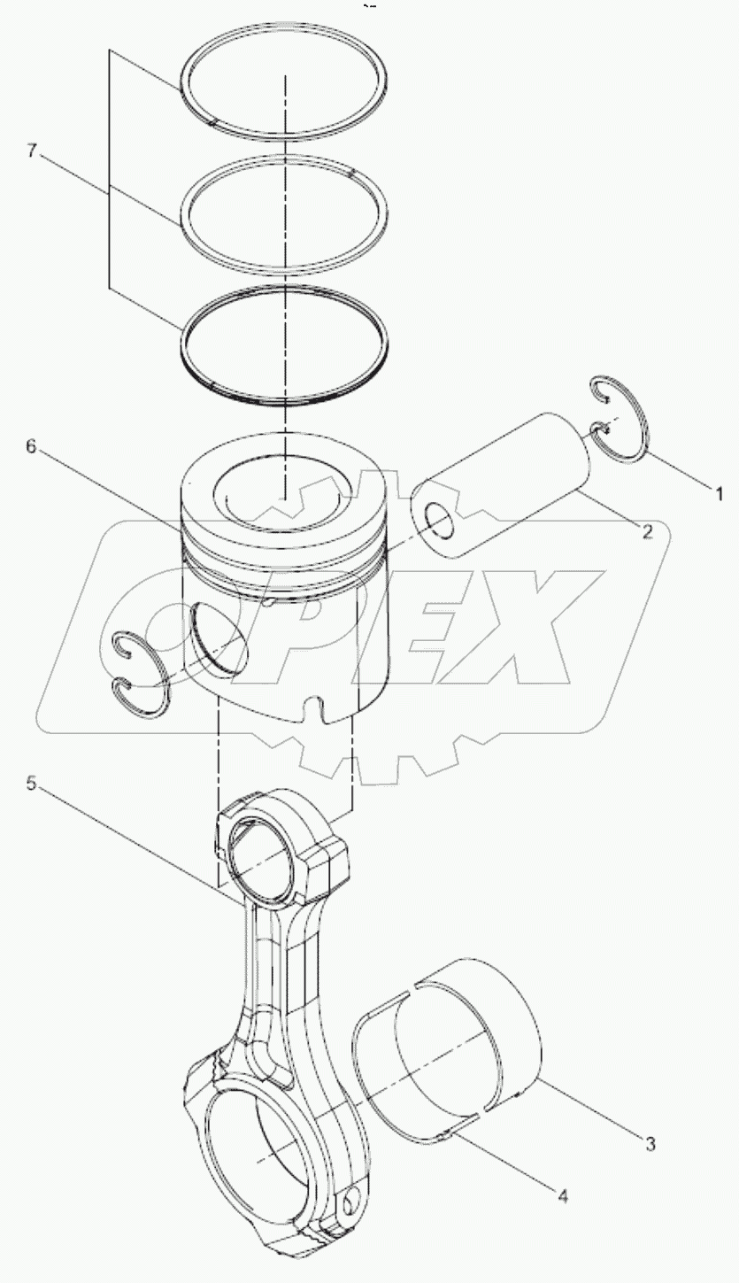  Piston and connecting rod group