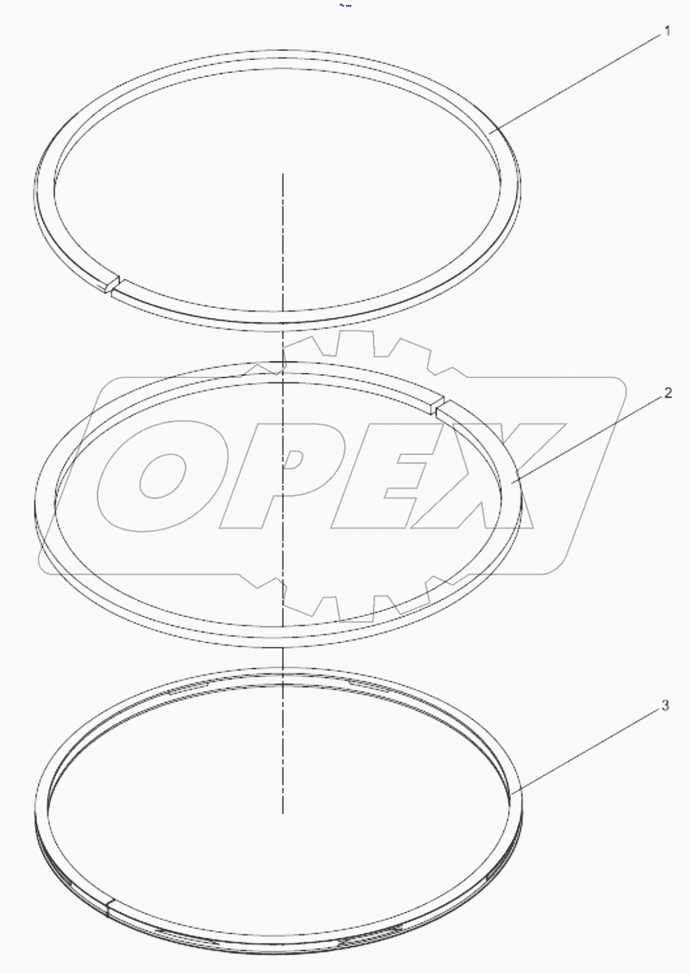  612600030051 Piston ring assembly