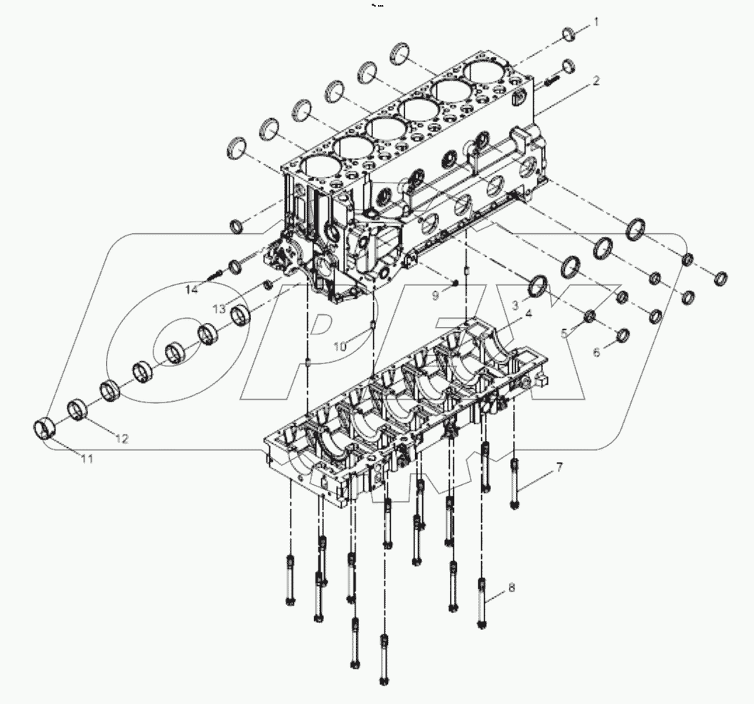  612600014234 Pre-assembled cylinder block