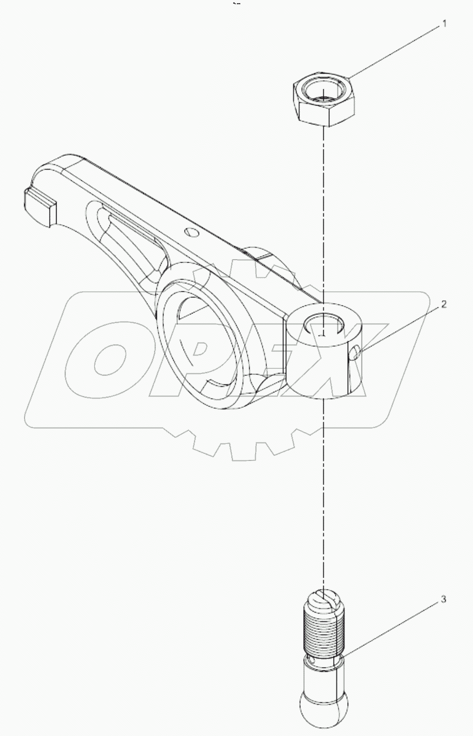  612600050177 Intake valve rocker arm