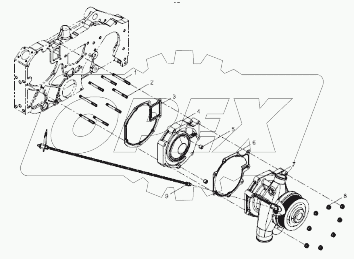  Water pump assembly