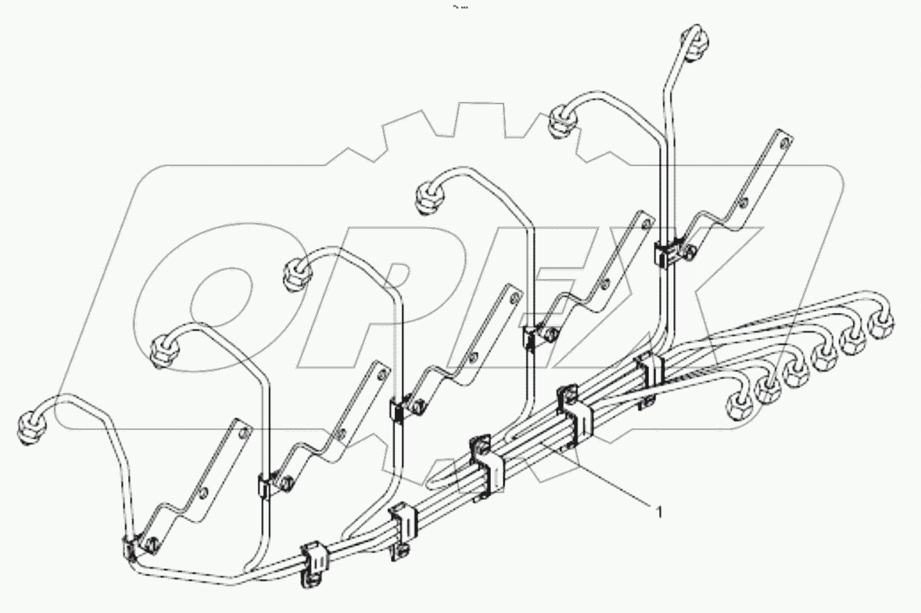  High pressure fuel injection pipe group