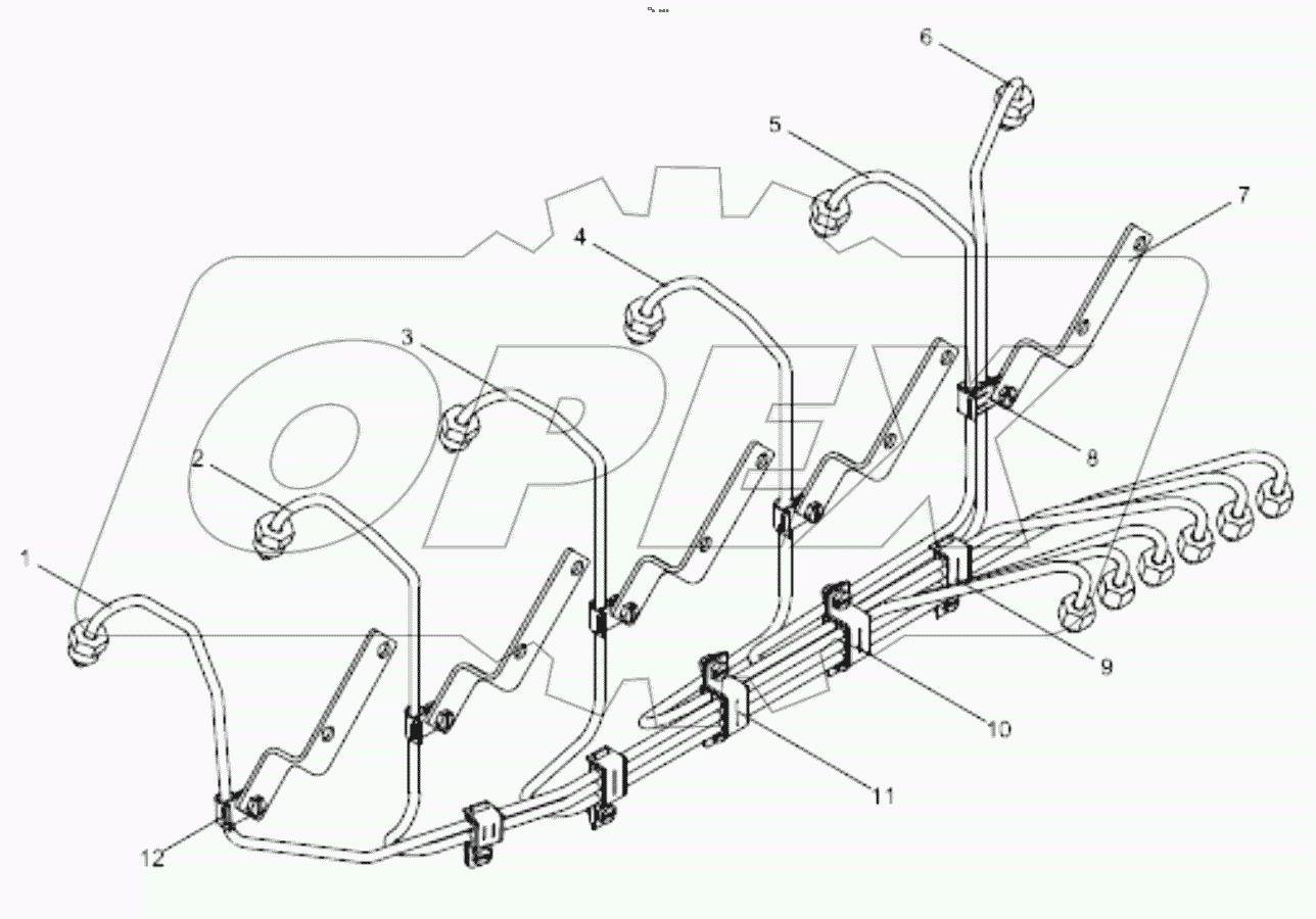  612600082332 High pressure pipe assembly