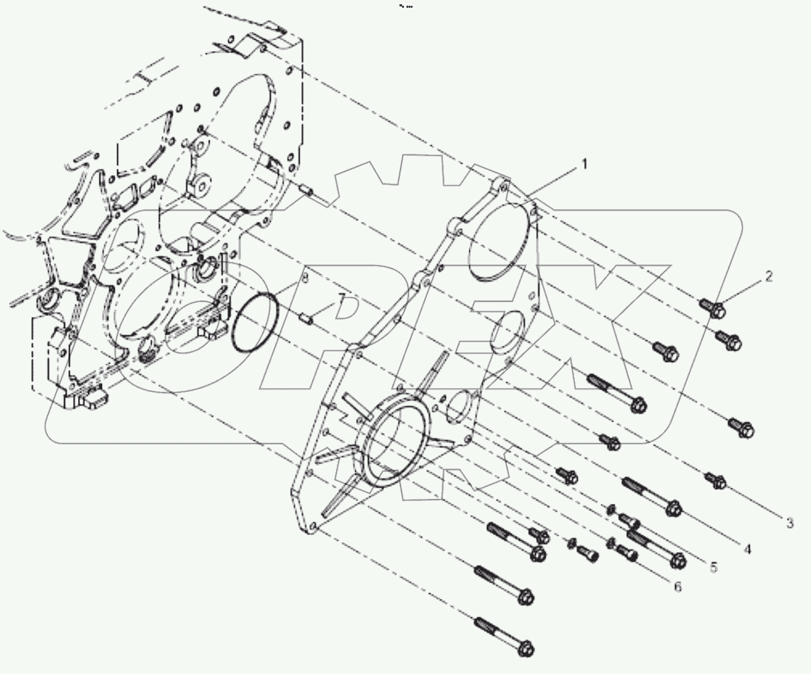  Cylinder block front cover group