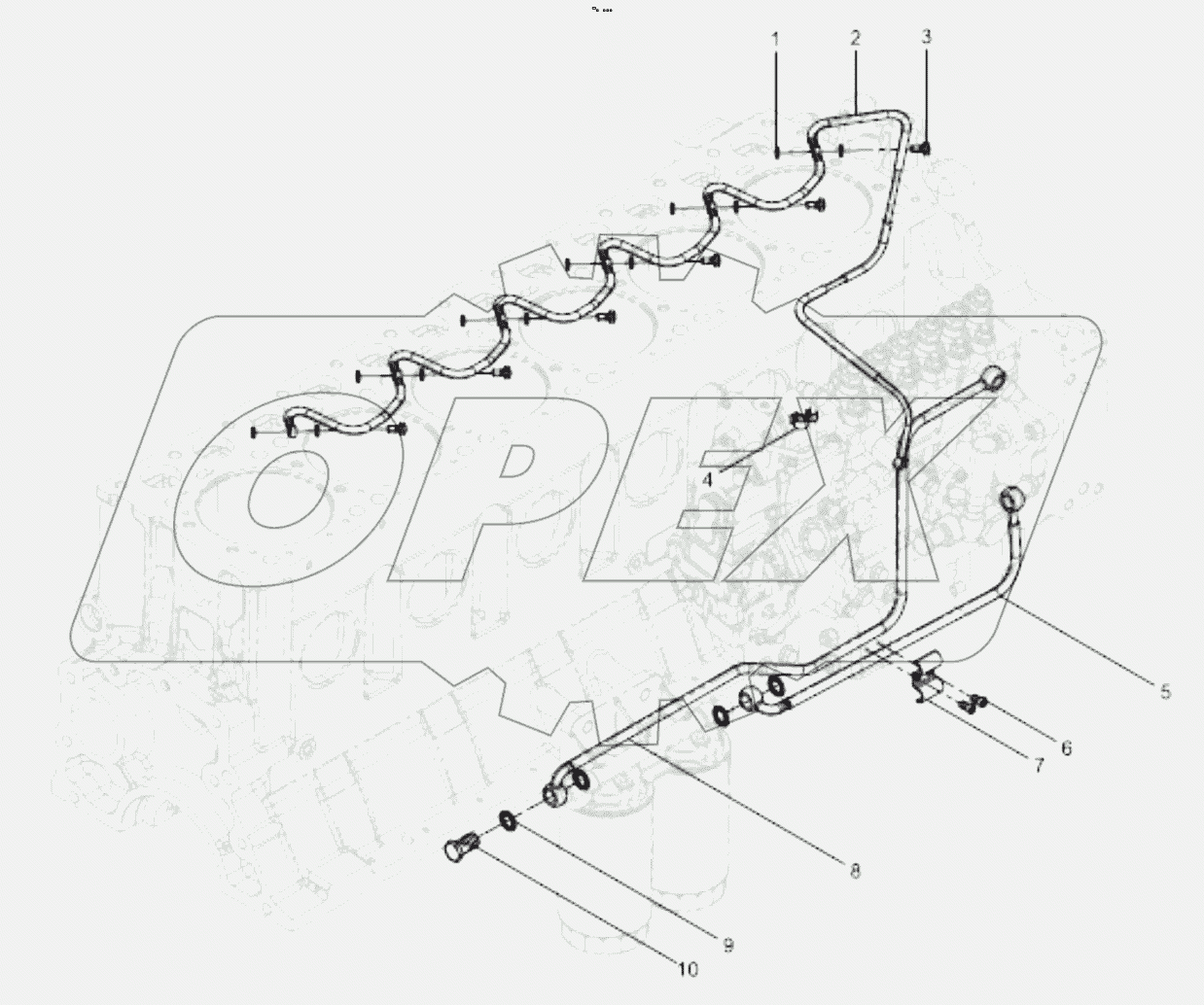  Low pressure oil pipe group
