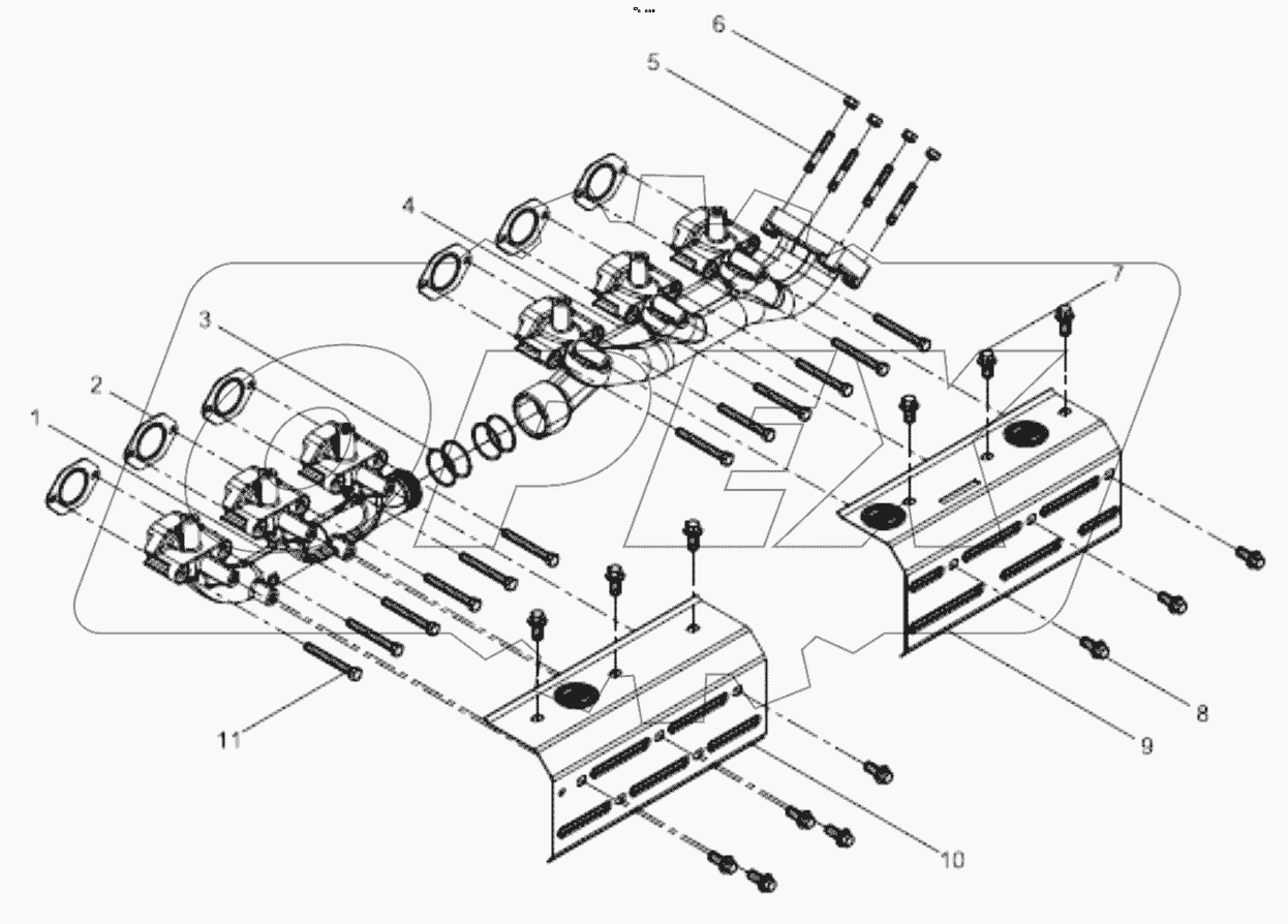  Exhaust manifold group
