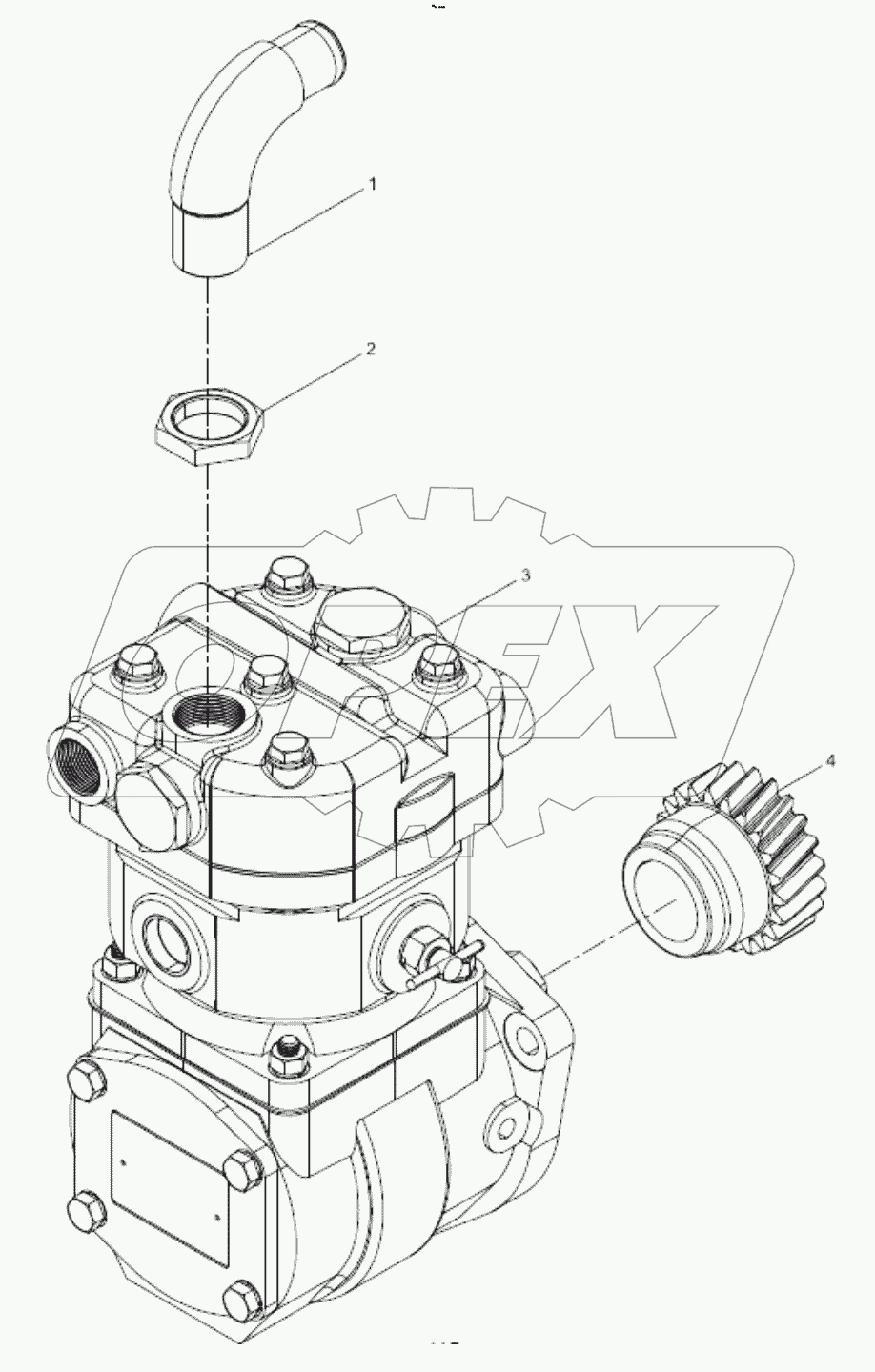  612600131109 Air compressor assembly