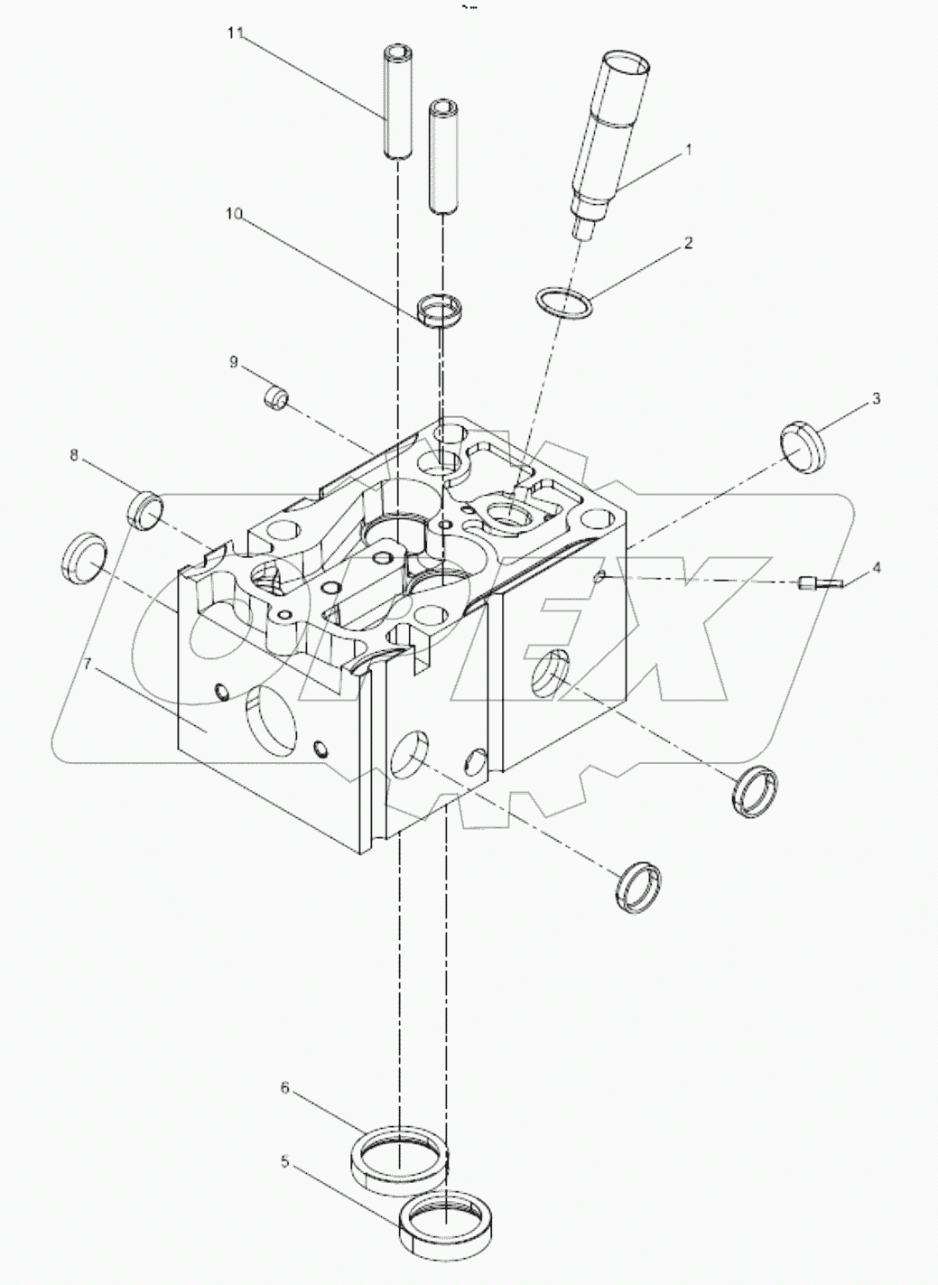  612600040282 Cylinder head subassembly