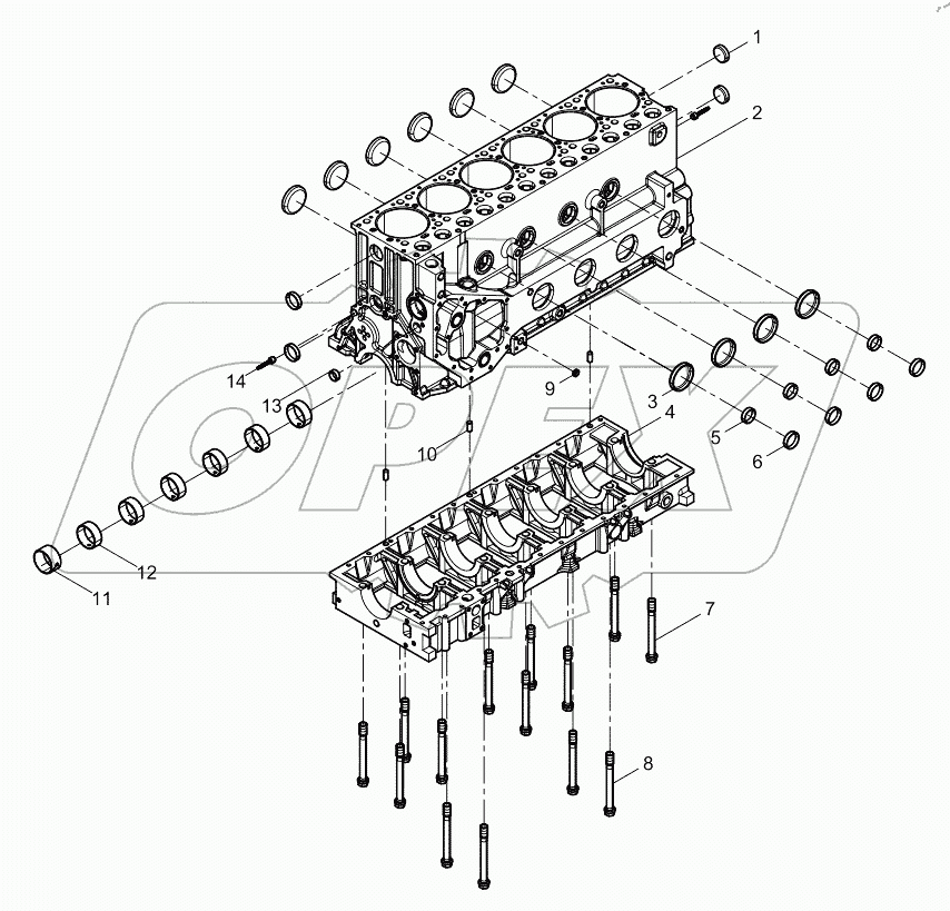  Pre-assembled cylinder block