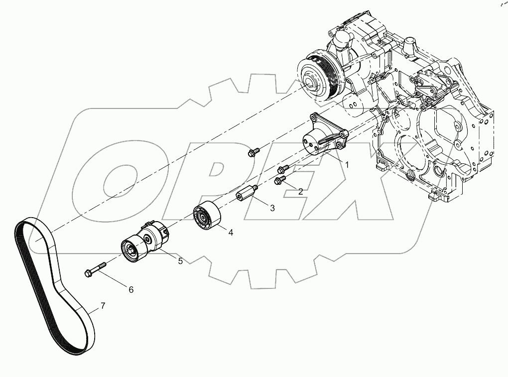  Tensioner and Belt Assembly