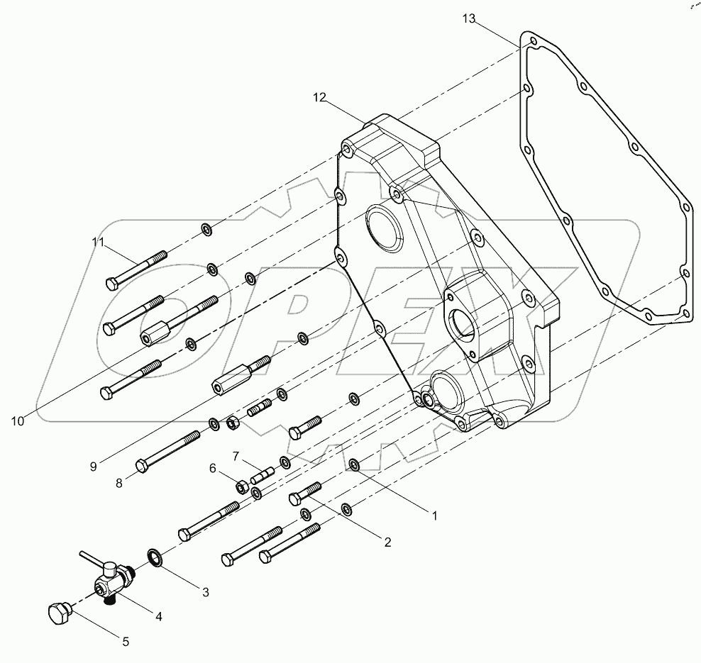  Oil cooler cover assembly