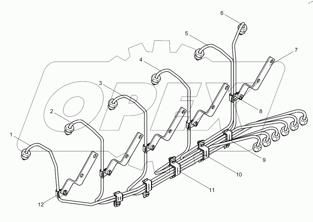  High pressure pipe assembly