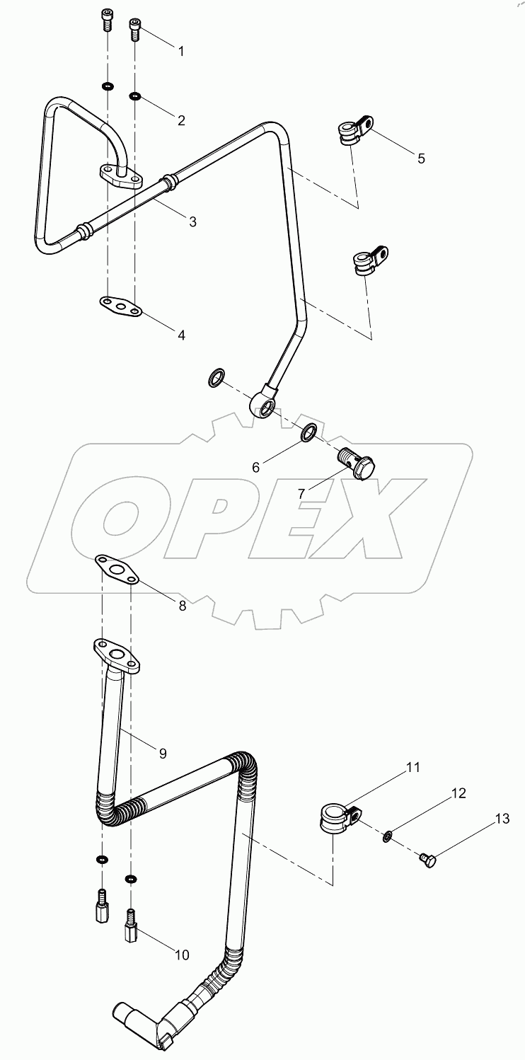  Turbocharger Oil pipe Group