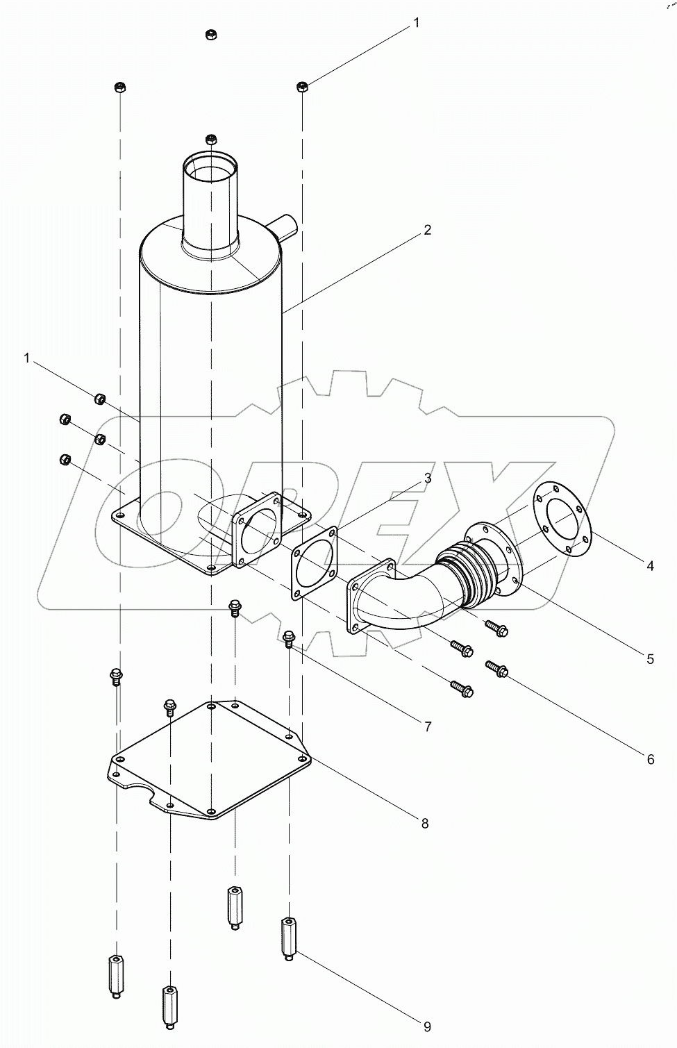  Muffler combination set
