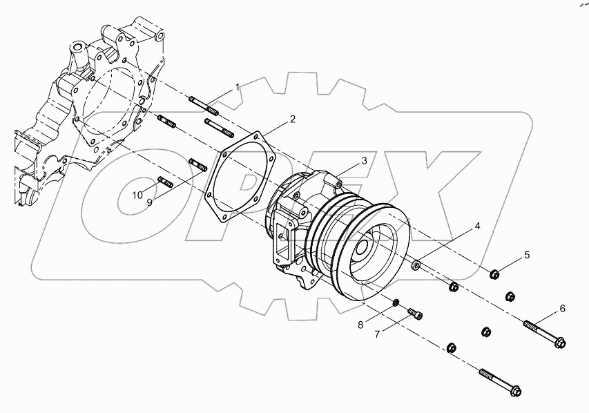  Water pump assembly