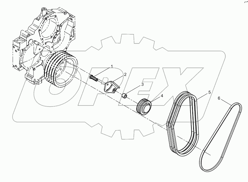  Tensioner and Belt Assembly