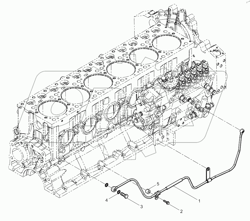  Fuel Injection Pump Oil Pipe Group